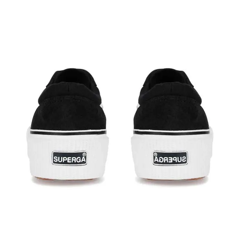 SUPERGA Canvas Shoes Women's Low Top Black-3