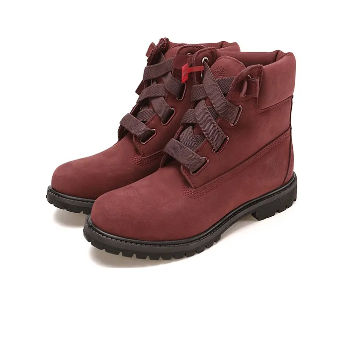 Timberland 6 Inch Premium Convenience Boots 'Burgundy' Women's-2