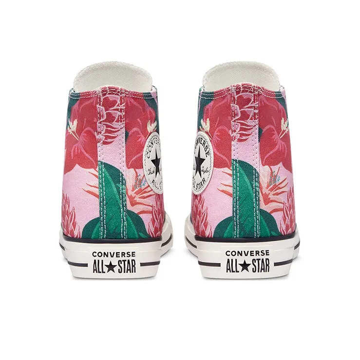 Converse Chuck Taylor All Star High 'Jungle Scene Pink Floral Print'-3