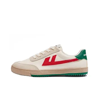 Warrior Wear resistant, Lightweight, Breathable, And Non slip. Low Top Canvas Shoes Unisex Beige Gray Red