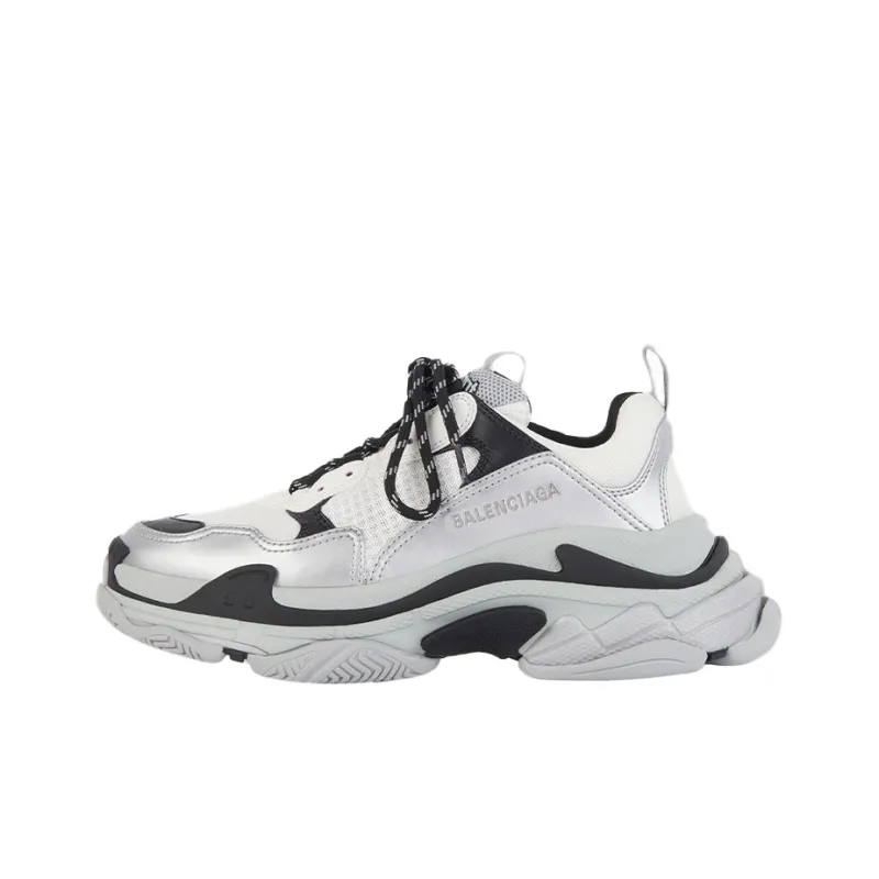 Balenciaga Triple S Grey Metallic-0