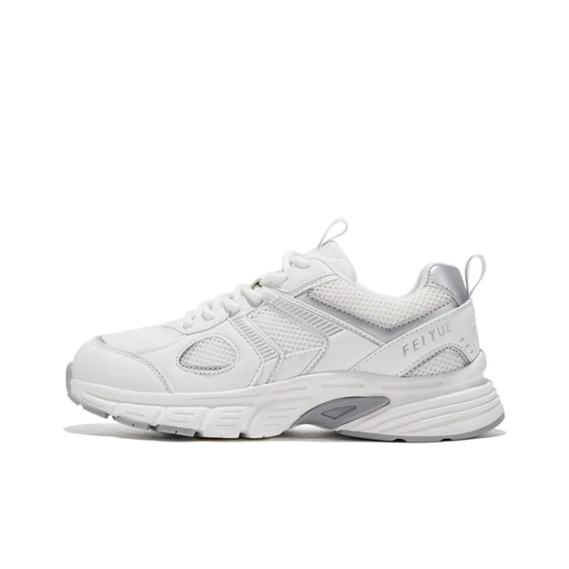 Feiyue Low-Top Chunky Sneakers Women's White Silver-0