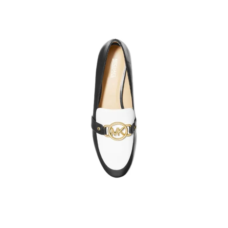 MICHAEL KORS KORS Rory Loafers Women's White Black-4