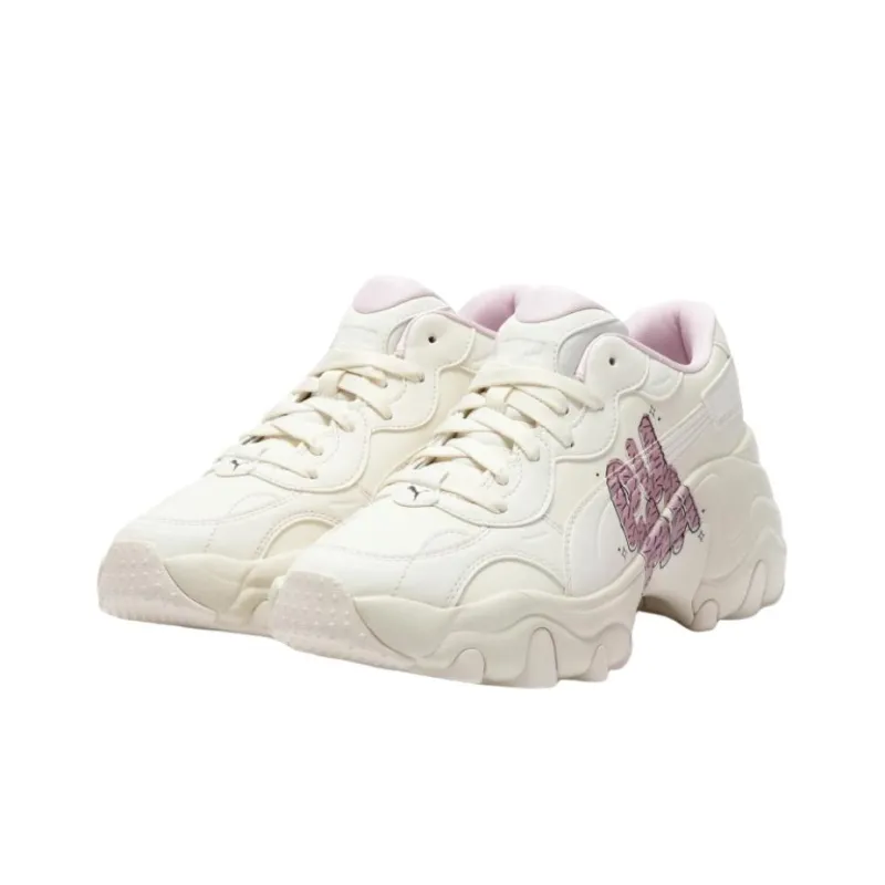 PUMA Pulsar Wedge Logo Play 'White Pink' Women's-2