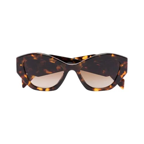 PRADA Eyewear Tortoiseshell-effect Cat-eye Frame Sunglasses