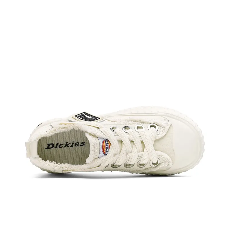 Dickies Trendy Comfortable And Versatile Low Top Canvas Shoes Women's Beige-2