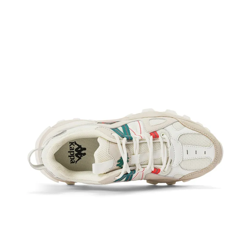 Kappa Anti-Slip And Wear-Resistant Coverage Low-Top Chunky Sneakers Unisex Beige-5