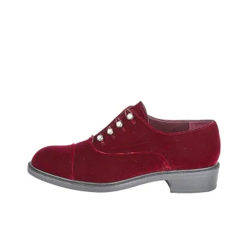 Stuart Weitzman/SW Flat Shoes Women's Red Black