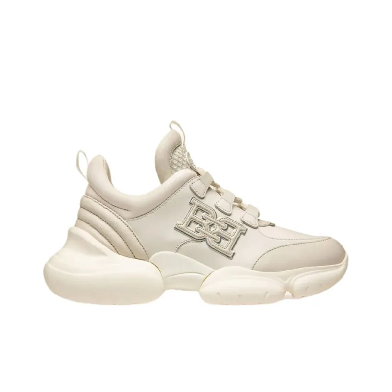 BALLY Maily Cushioning, Slip Resistant, Abrasion Resistant, Lightweight Mid Top Chunky Sneakers Women's Gray White-1