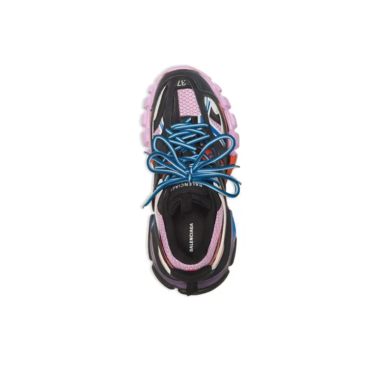 Balenciaga Track Trainers Black Orange Women's-3