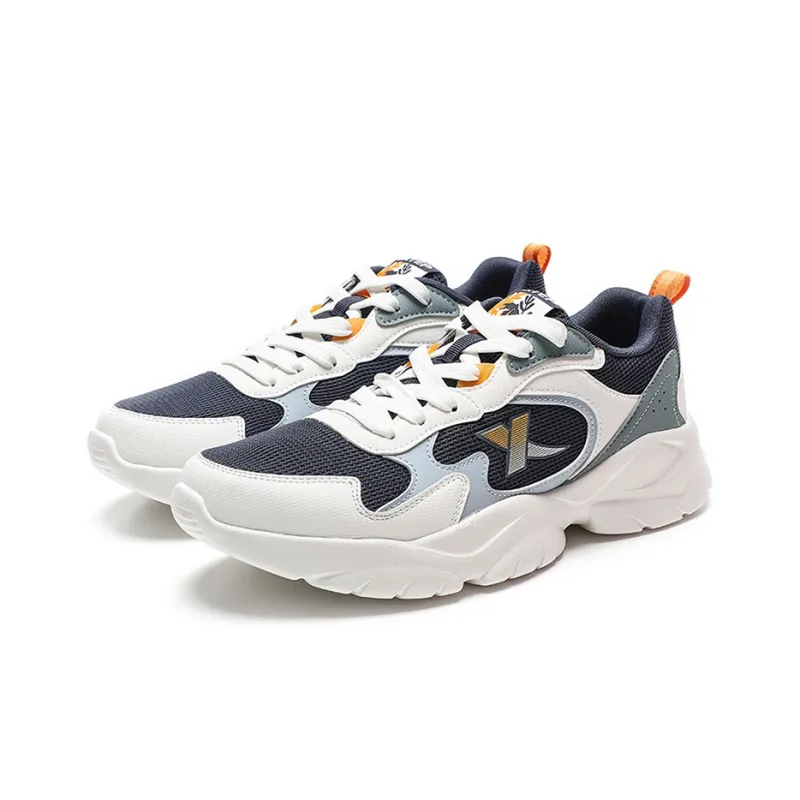 XTEP Chunky Sneakers Men Low Top Ink Teal/Sail White/Dusk Dusty Blue-2