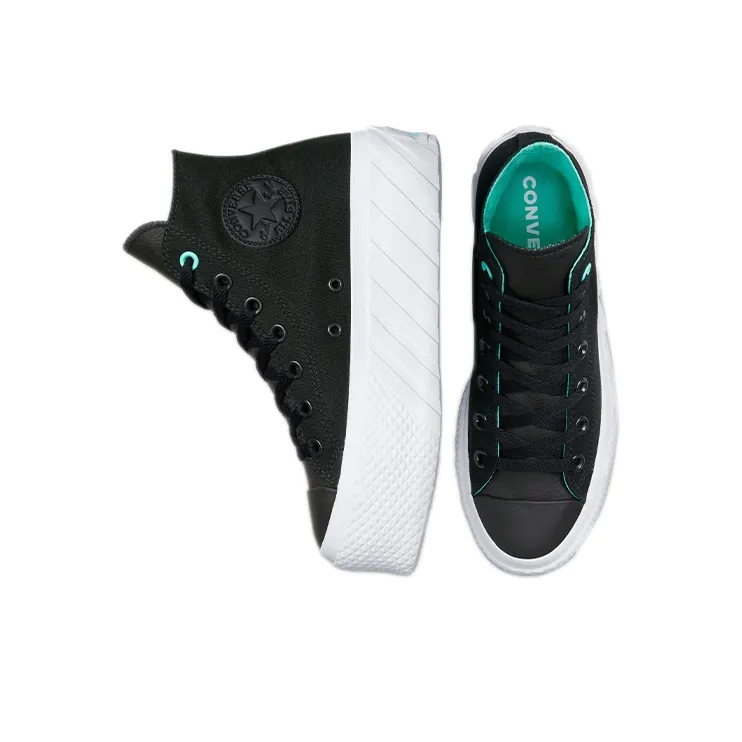 Converse Women's Chuck Taylor All Star Lift 2X High 'Surface Fusion Black' Women's-3