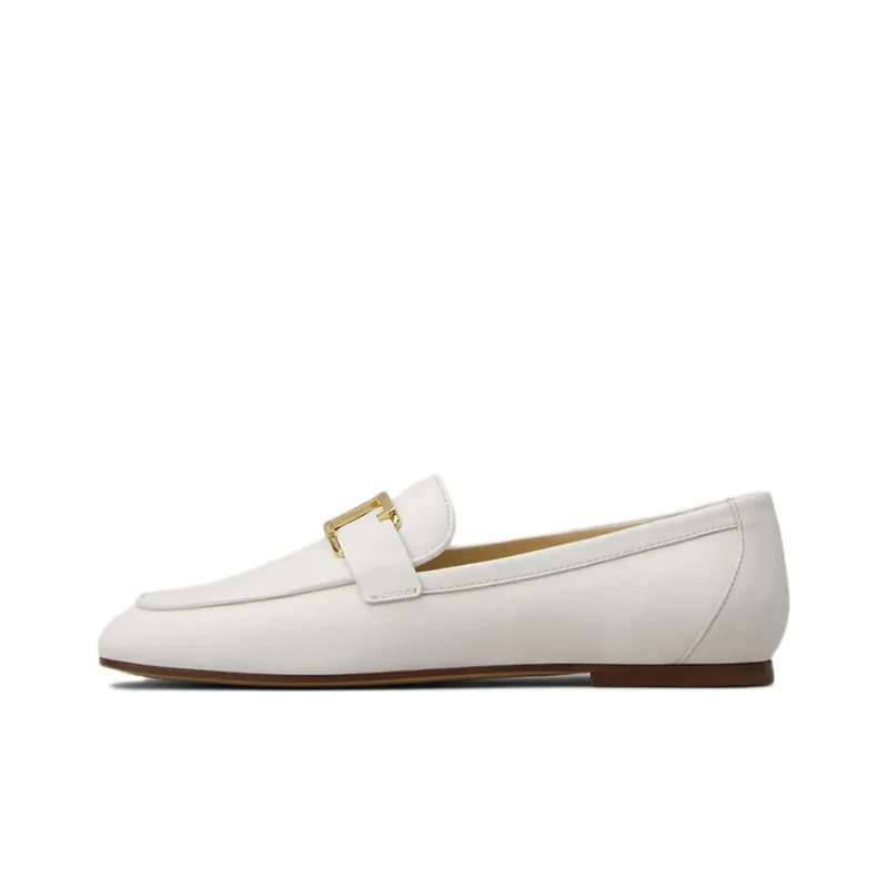 TOD'S T Logo Almond Toe Loafers Women's-0
