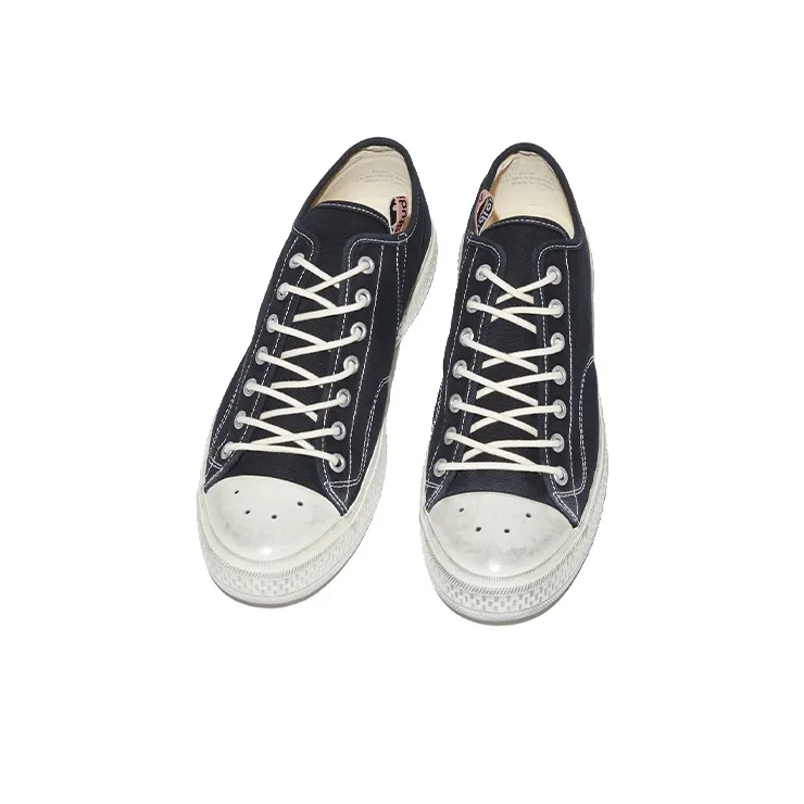 Acne Studios Anti Slip Wear Resistant Low Top Canvas Shoes Men's Black Distressed Style-1