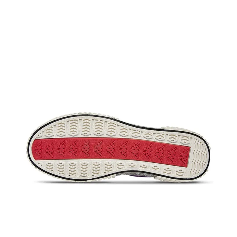 Kappa Anti-Slip Wear-Resistant High-Top Canvas Shoes Unisex Brazilian Berry-4