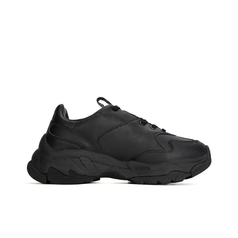 MLB Big Ball Chunky Height Increasing Low Top Chunky Sneakers Unisex Black-1