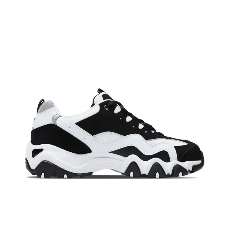 Skechers D'Lites 2.0 Low Sports Shoes Black/White-1