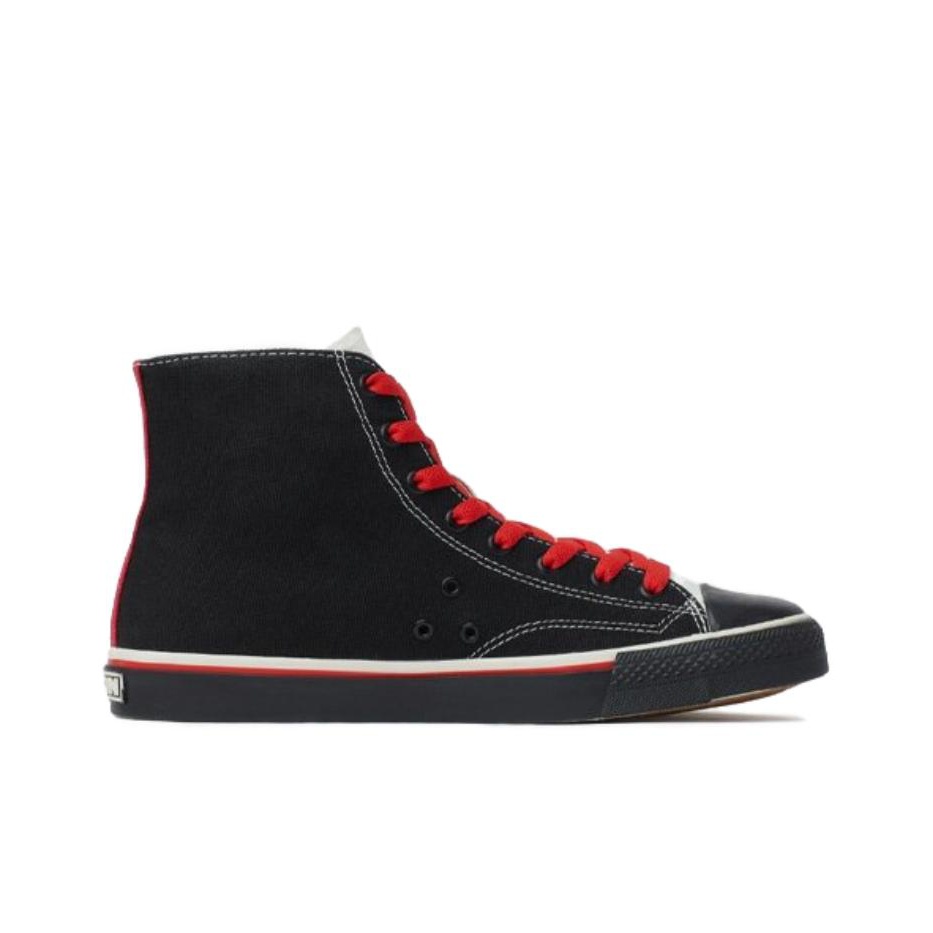 Vision Street Wear 80's Canvas Canvas Shoes Unisex High-Top Black/Red -  POIZON