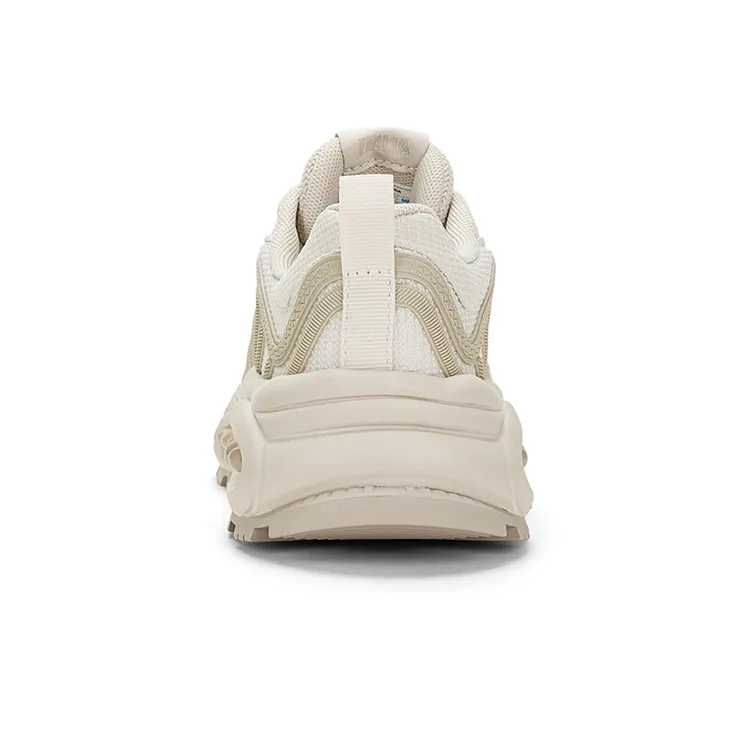 Kappa Anti-Slip Wear-Resistant Low-Top Chunky Sneakers Unisex Gray-5