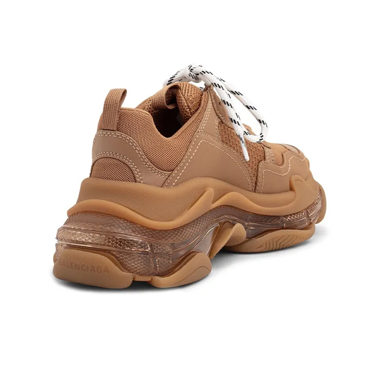 Balenciaga Women's Triple S 'Clear Sole - Light Camel'-3