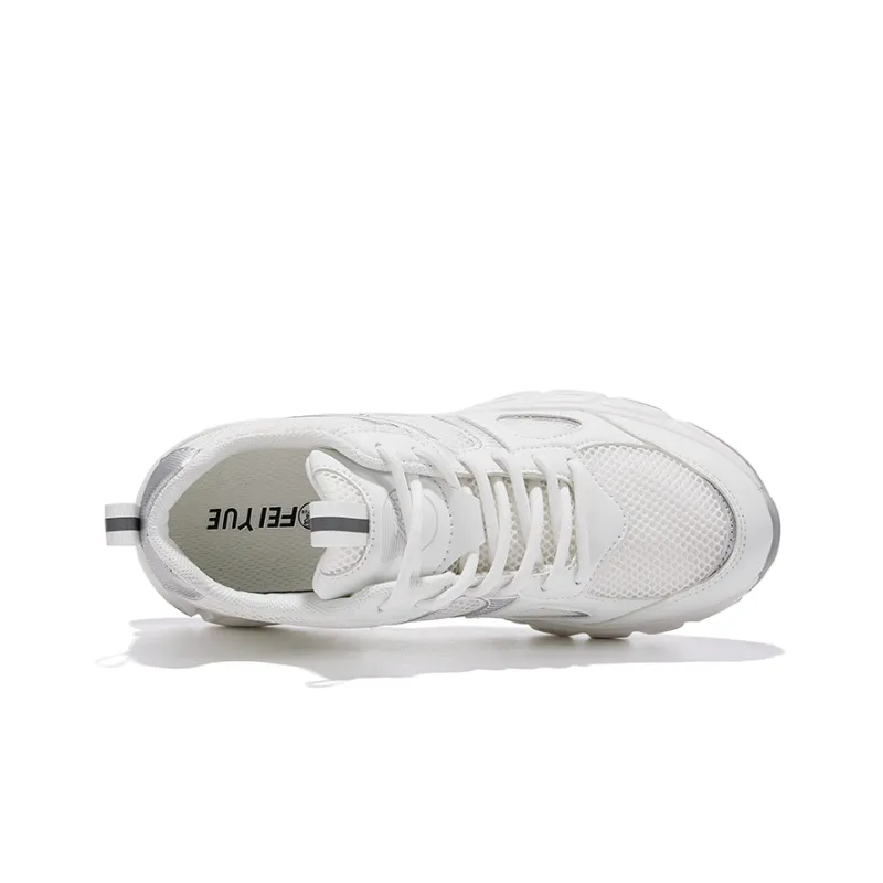 Feiyue Low-Top Chunky Sneakers Women's White Silver-3