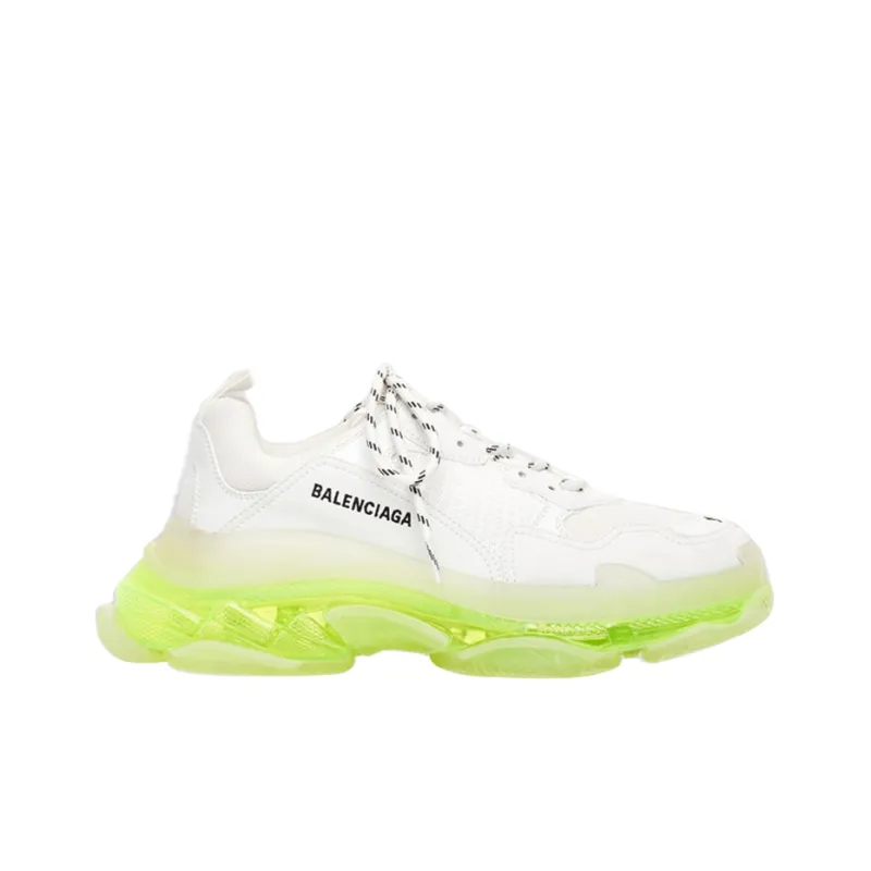 Balenciaga Triple S Clear Sole White Fluo Yellow Women's-1
