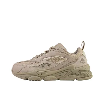 Kappa Wear Resistant Coverage Low Top Chunky Sneakers Unisex Moon Gray