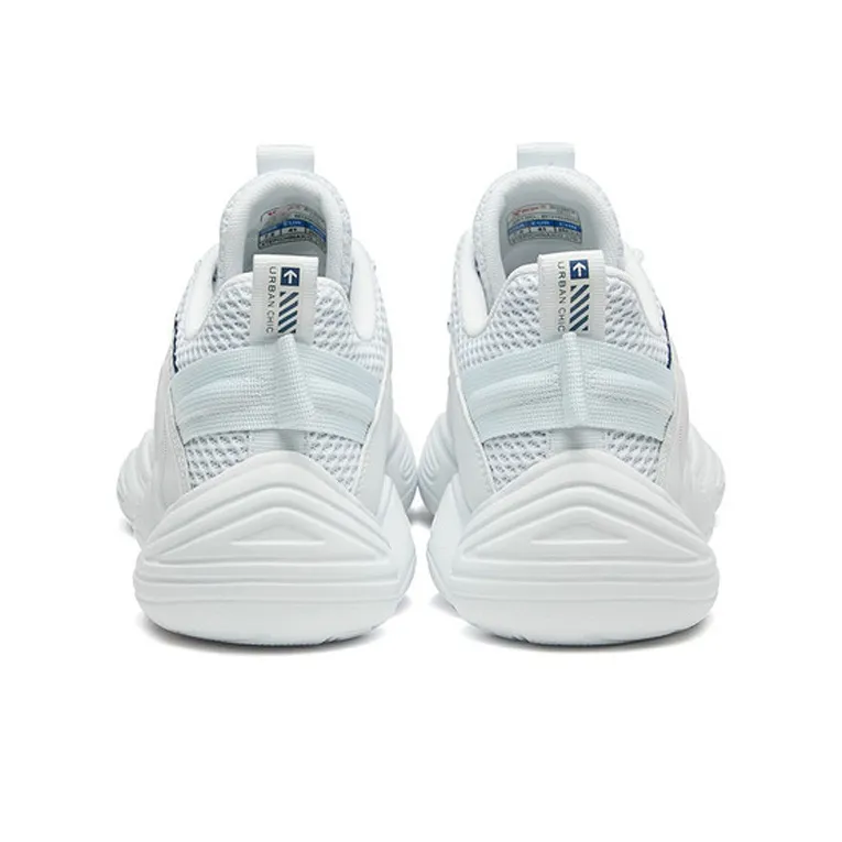 XTEP Anti Slip Wear Resistant Low Top Chunky Sneakers Men's White-3