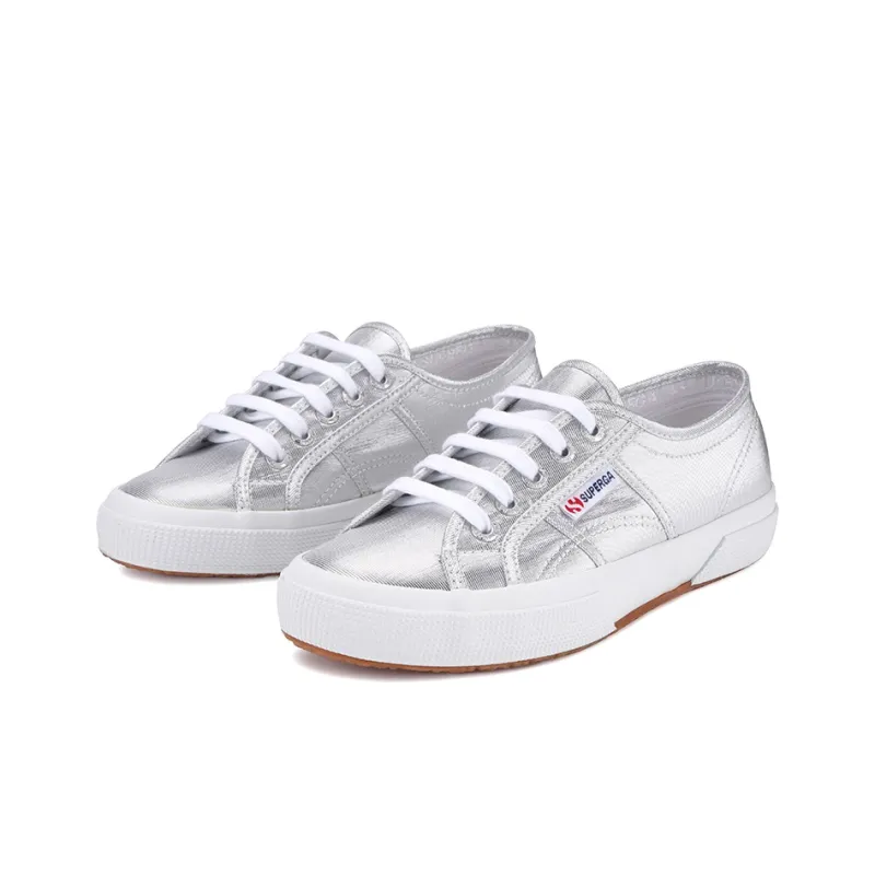 SUPERGA Canvas Shoes Unisex Low-Top Silver Gray-2