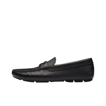PRADA Prada Saffiano Girl Casual Shoes Low Heel Men's Black