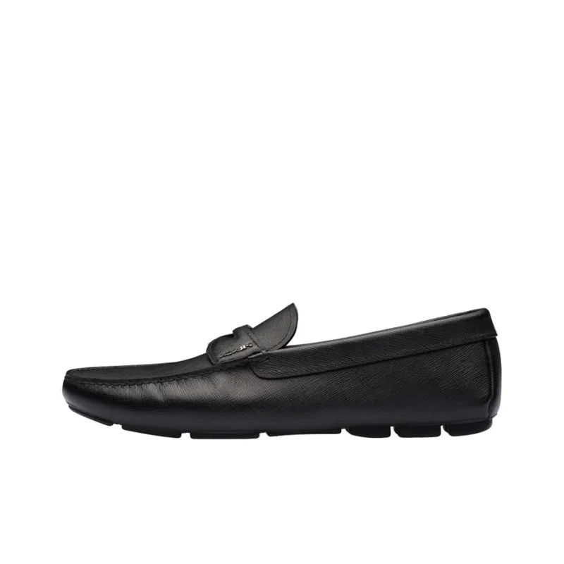 PRADA Prada Saffiano Girl Casual Shoes Low Heel Men's Black-0