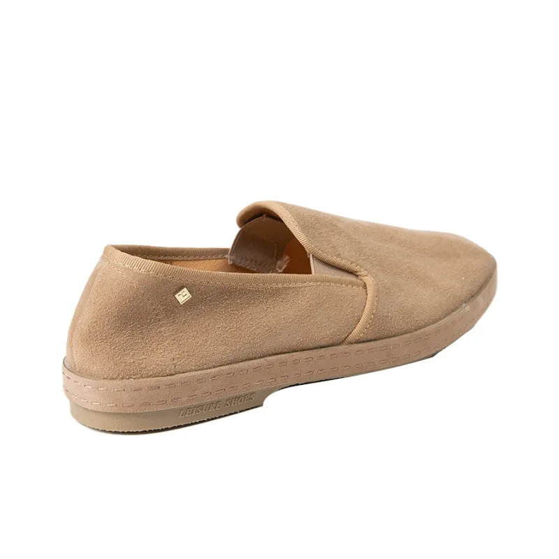 Rivieras Women's Casual Shoes Unisex Low Top Light Brown-3