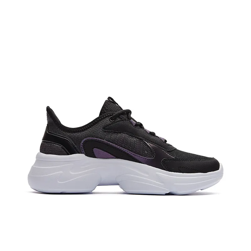 361° Chunky Sneakers Women's Low Top Obsidian Black/Crust Gray-1
