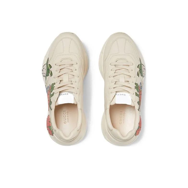 GUCCI Rhyton GUCCI Strawberry Sneakers Women's-4