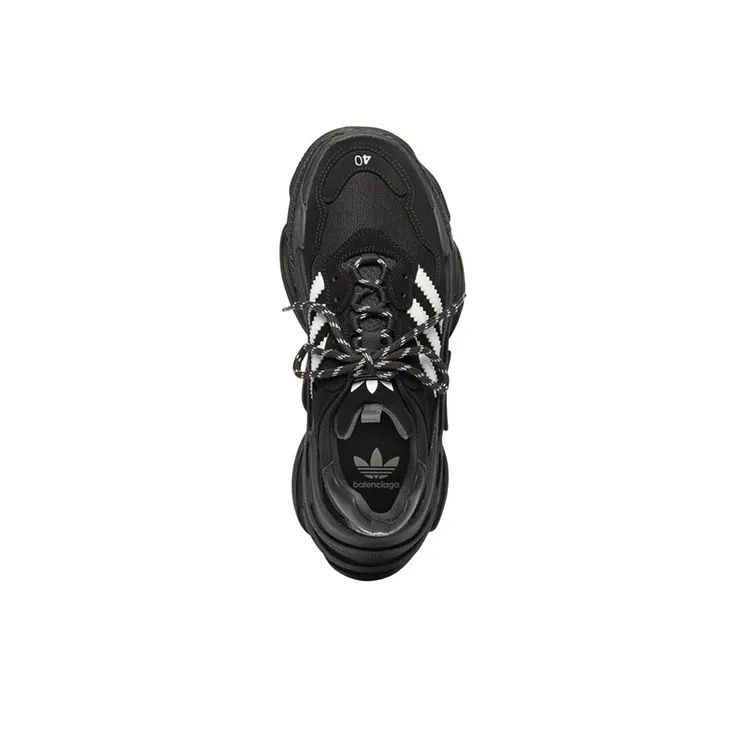 Balenciaga X Adidas Triple S Black White-5