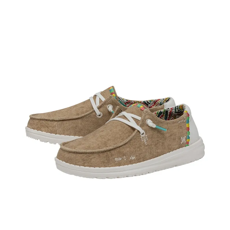 Heydude Women's Casual Shoes Women's Low Top Elegant Yellow-1