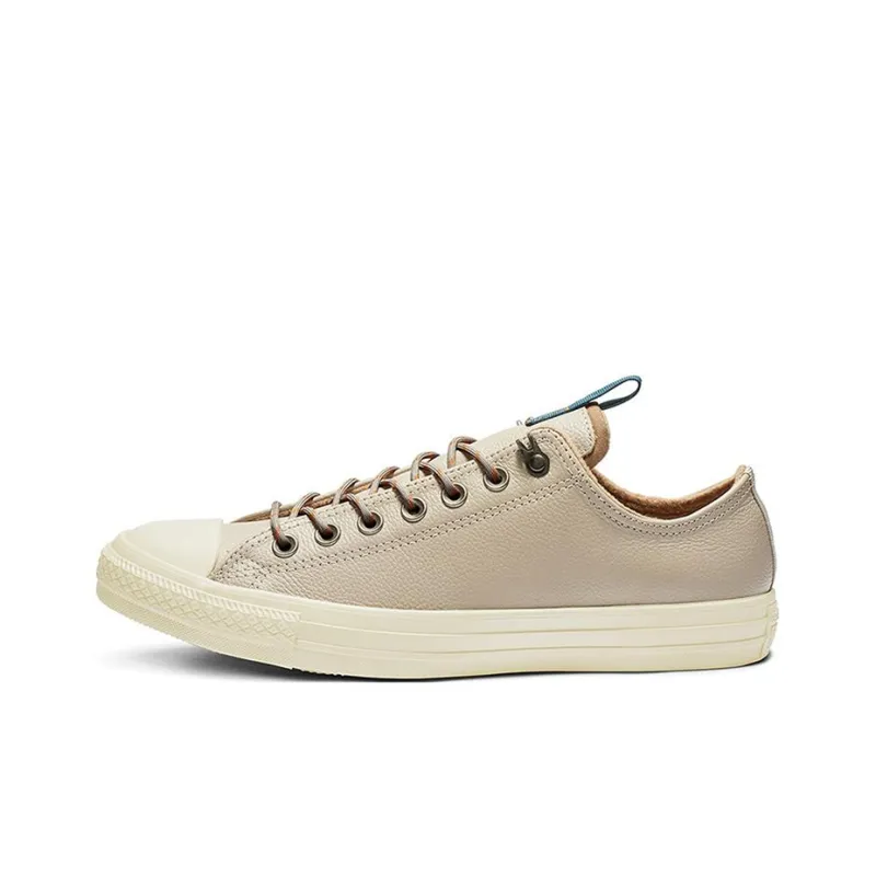 Converse Chuck Taylor All Star Anti Slip And Wear Resistant Breathable Low Top Canvas Shoes Unisex Beige Brown-0