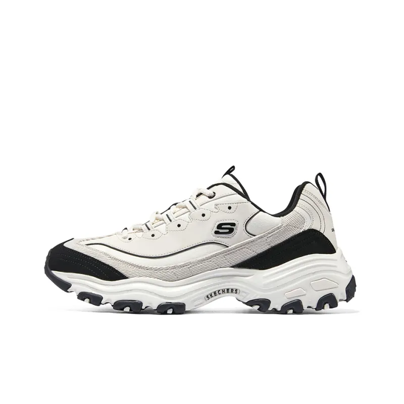 Skechers DLites 1.0 Chunky Shoes 'Beige Black'-0
