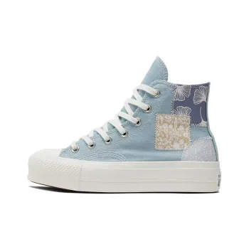 Chuck Taylor All Star Women's Converse Lift Platform High 'Denim Patchwork' Women's