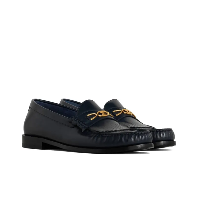 CELINE Maillon Triomphe Women's Casual Shoes Women's Ink Blue-3