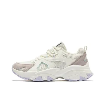 QIAODAN Chunky Sneakers Women's Low Top White/Purple
