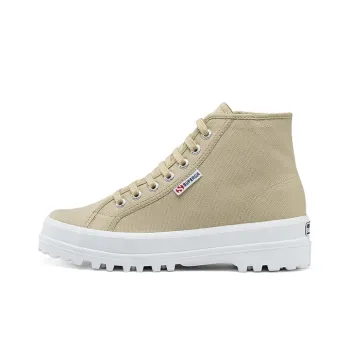SUPERGA High-Top Canvas Shoes Unisex Beige