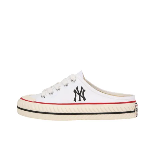 MLB Playball Mule Canvas Shoes Unisex Low-Top White