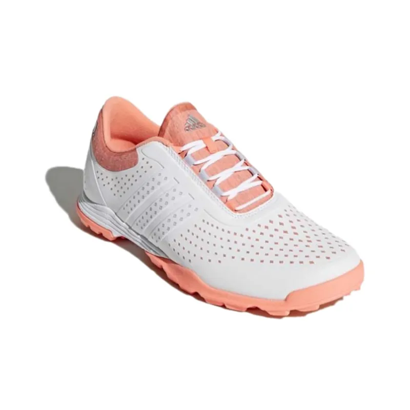 Adidas Adipure Series Golf Shoes Women's Low-Top White/Orange-2