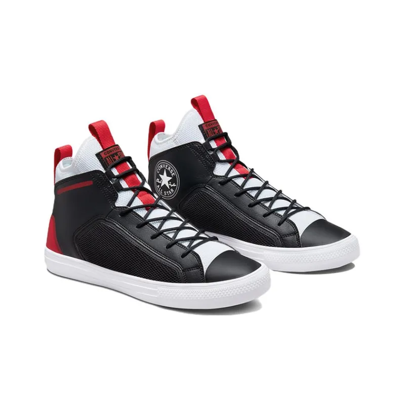 Converse Chuck Taylor All Star Ultra Expressive Craft Wear-Resistant Mid-Top Canvas Shoes Unisex Black White-2