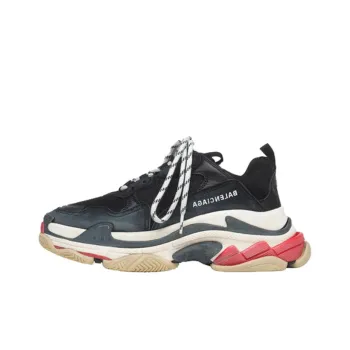 Balenciaga Women's Triple S Sneaker 'Black Red'