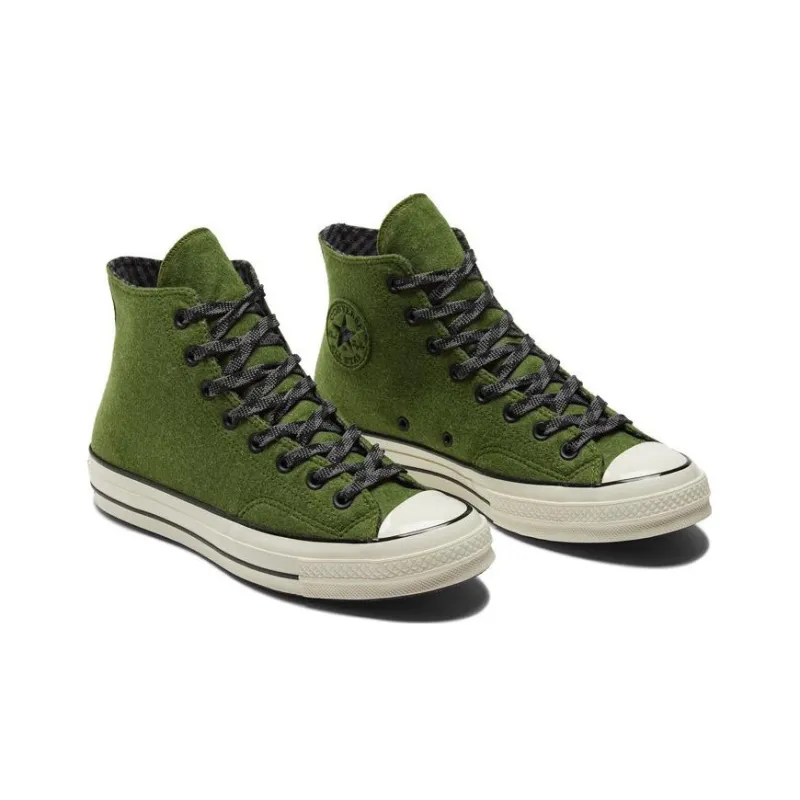 Converse Chuck 70 High Flannel 'Green'-2