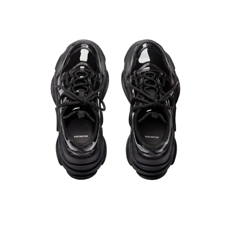 Balenciaga Triple S Low Top Chunky Sneakers Women's Black-4