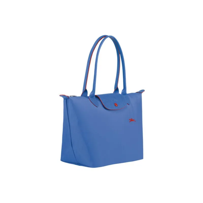 LONGCHAMP Le Pliage Club Fabric Shopping Bag, Handbag, Shoulder Bag Trumpets Women's Blue Purple-1
