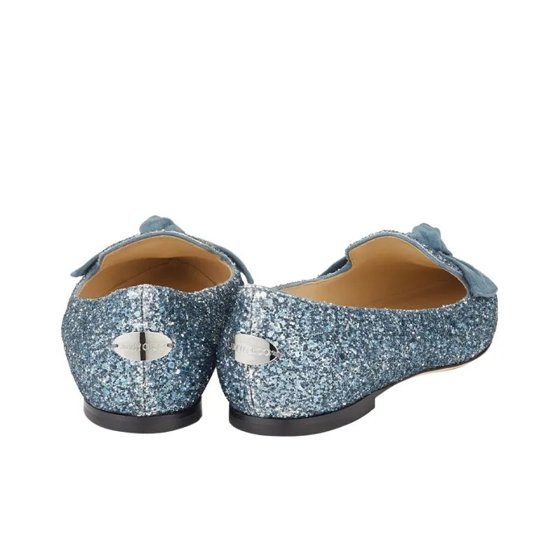 Jimmy Choo Gabie Flat Shoes Women's Blue-3